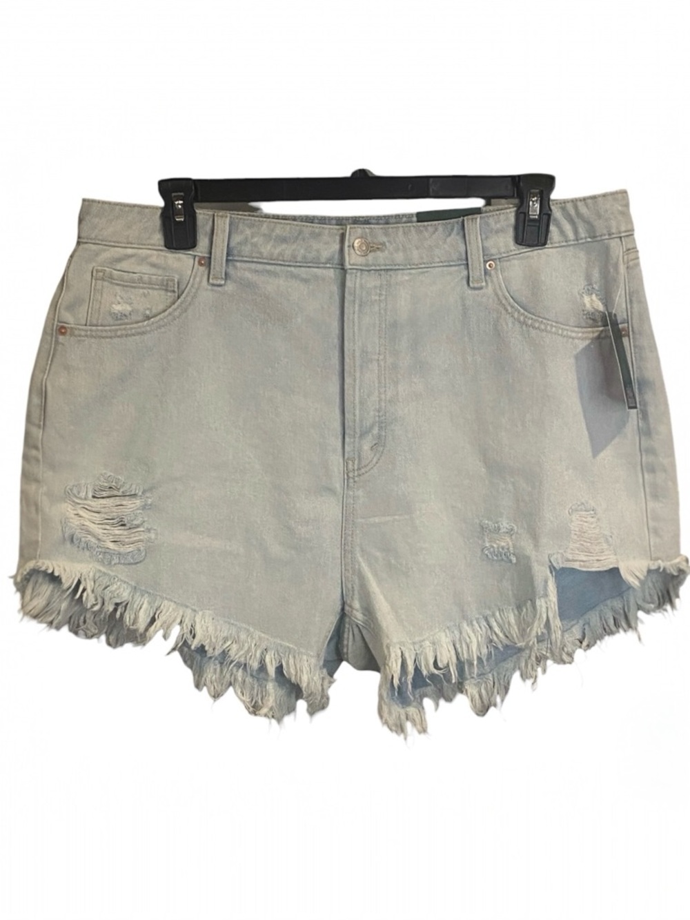 Wild Fable Light Blue Cut Off Frayed Denim Shorts Womens Plus Size 18 NWT